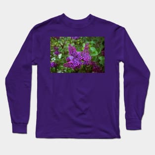 Vivid Purple Lilacs Long Sleeve T-Shirt